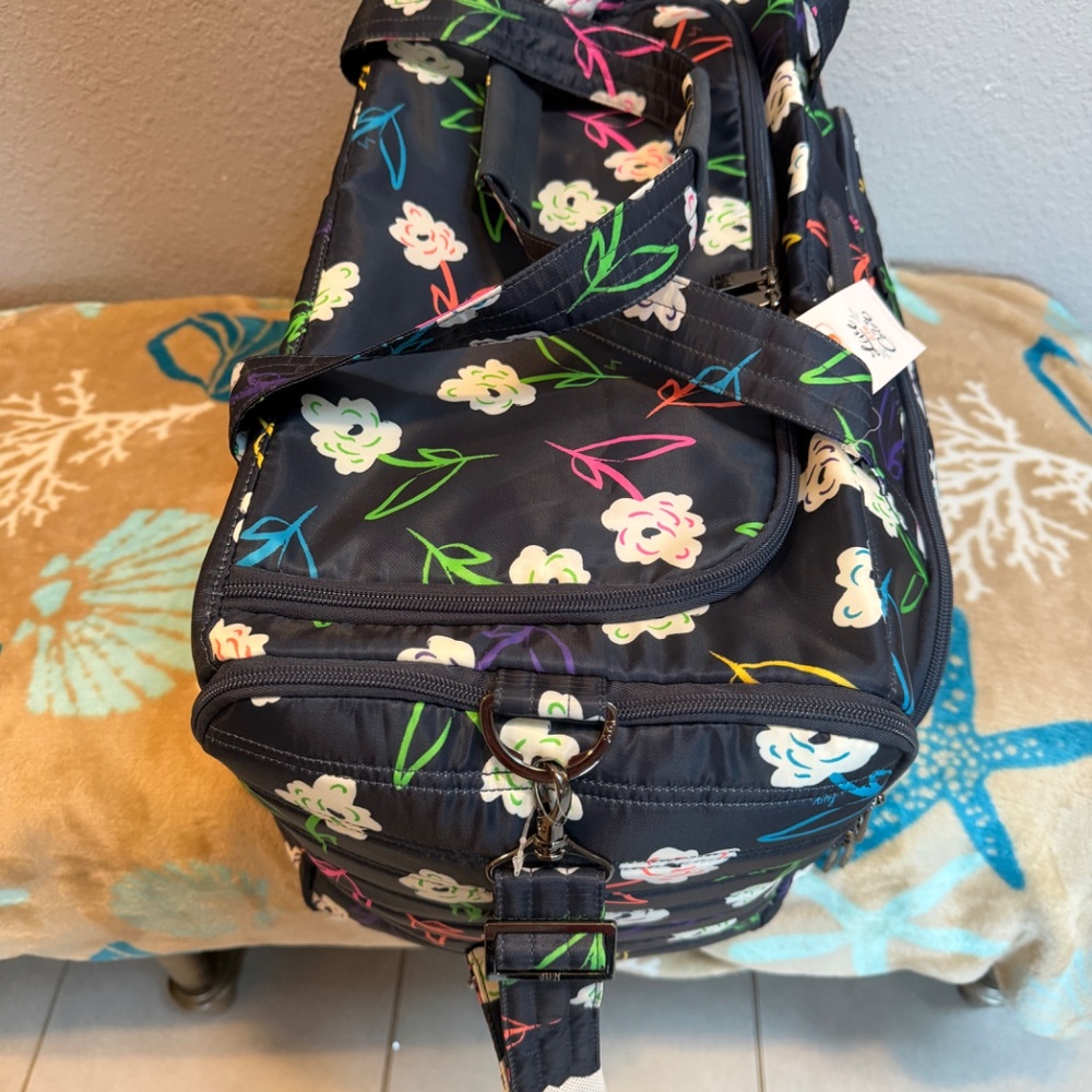 LUG Bright Floral Trolley Duffel~NEW with tags - Picture 11 of 16